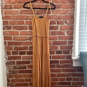 Derek Heart Mustard Maxi Dress